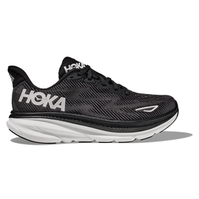 Hoka Clifton 9 Womens Running Shoes: Black/White