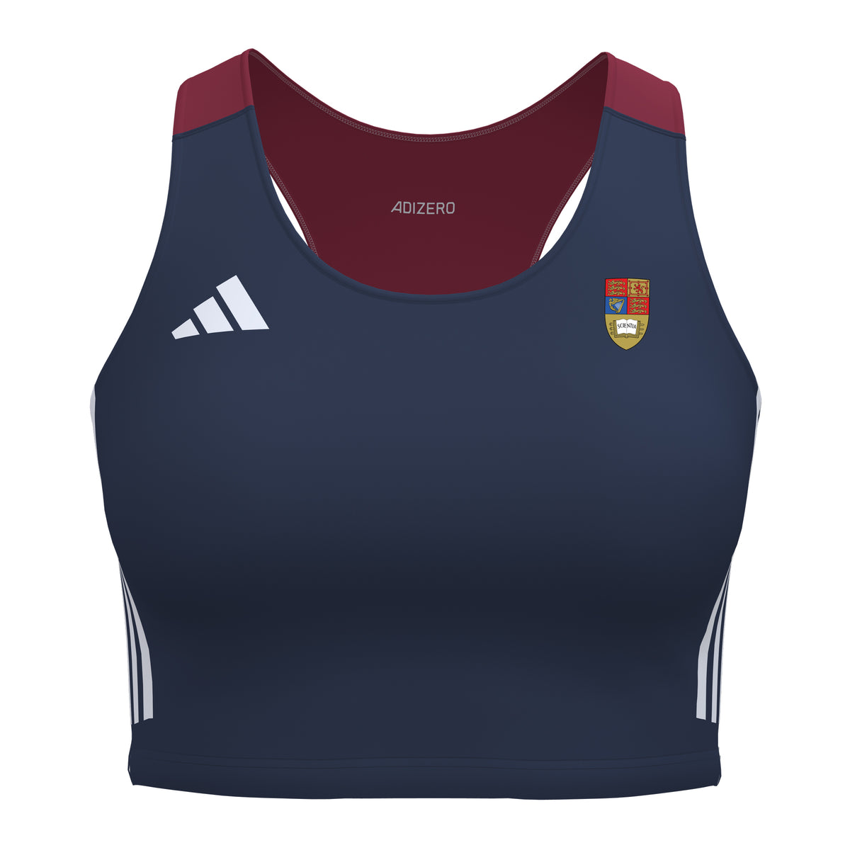Imperial College London AC Adizero Running Essentials Womens Padded Crop Top