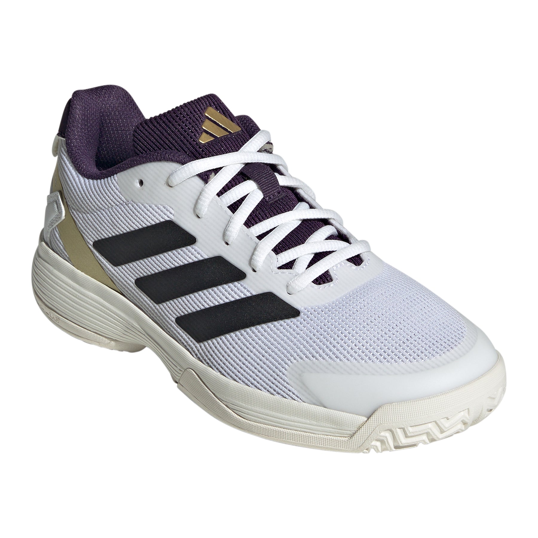 Adidas Ubersonic Kids Tennis Shoes: White/Plum