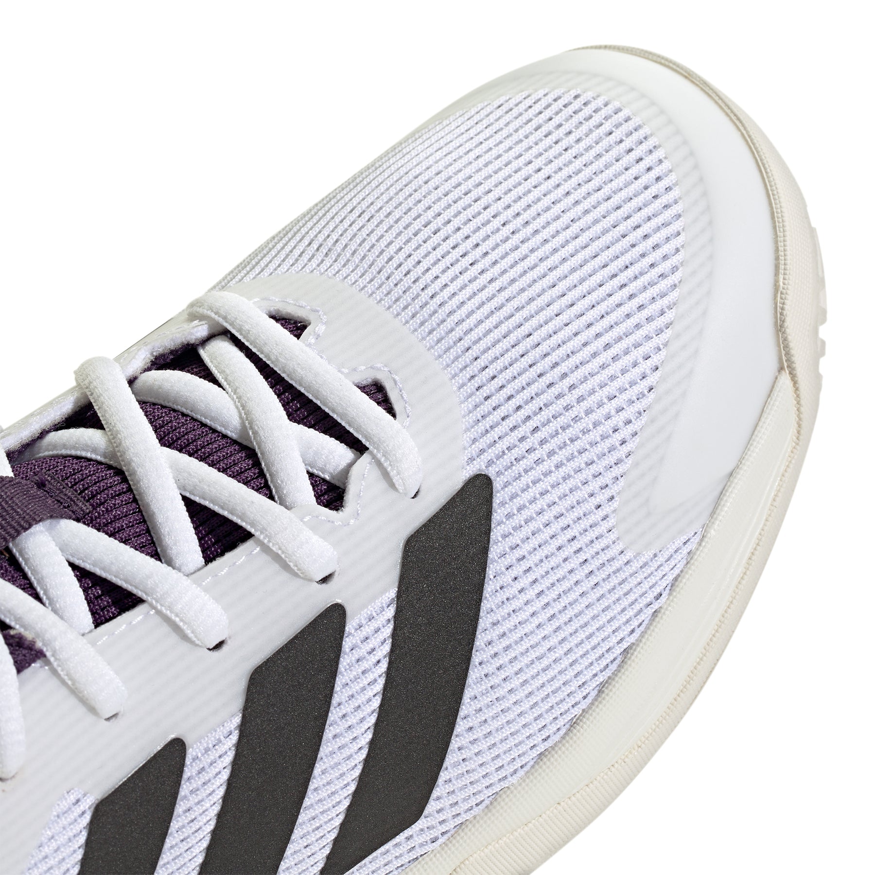 Adidas Ubersonic Kids Tennis Shoes: White/Plum