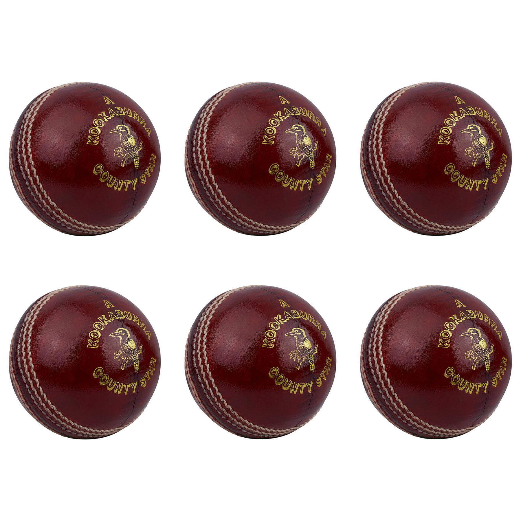 Kookaburra County Star Cricket Ball 5 1/2 oz Box of 6