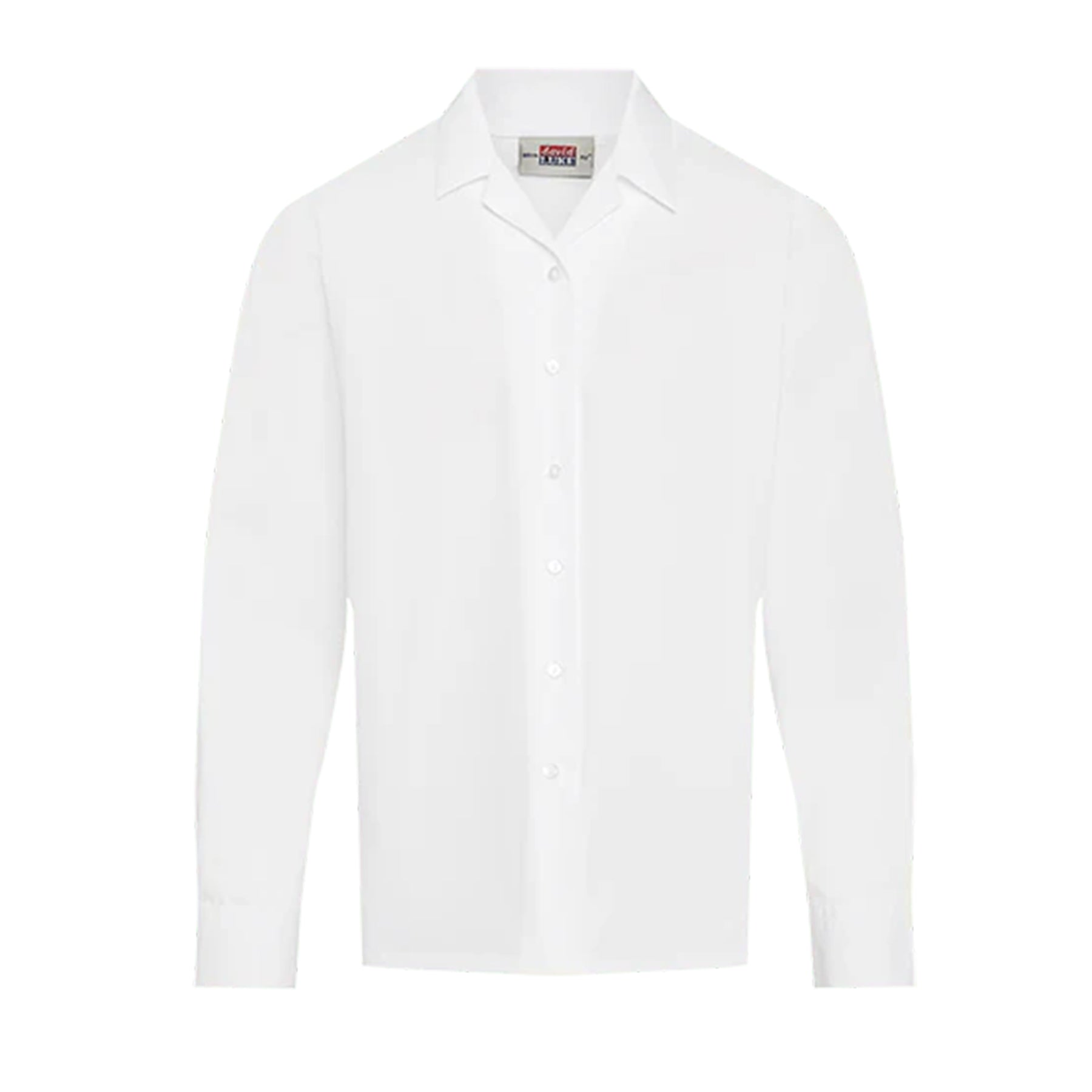 Revere Long Sleeve Blouse (Twin Pack): White