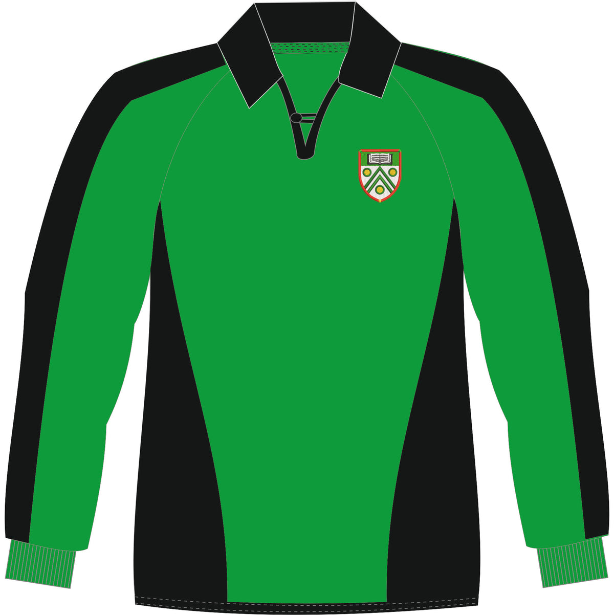 Langley Grammar Rugby Jersey: Emerald/Black