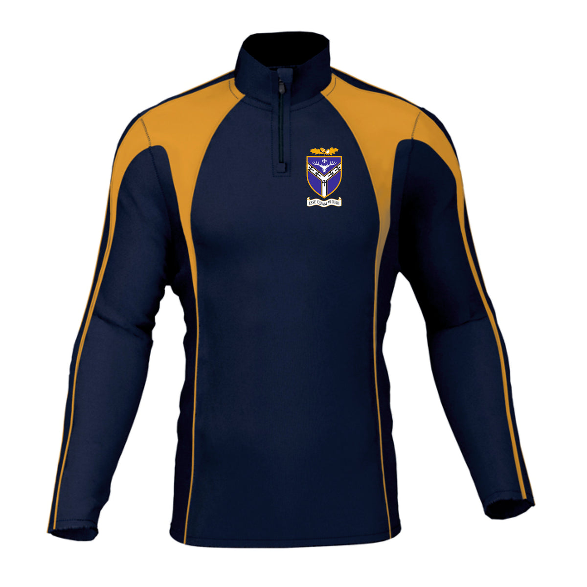Forest School Midlayer: Navy/Amber
