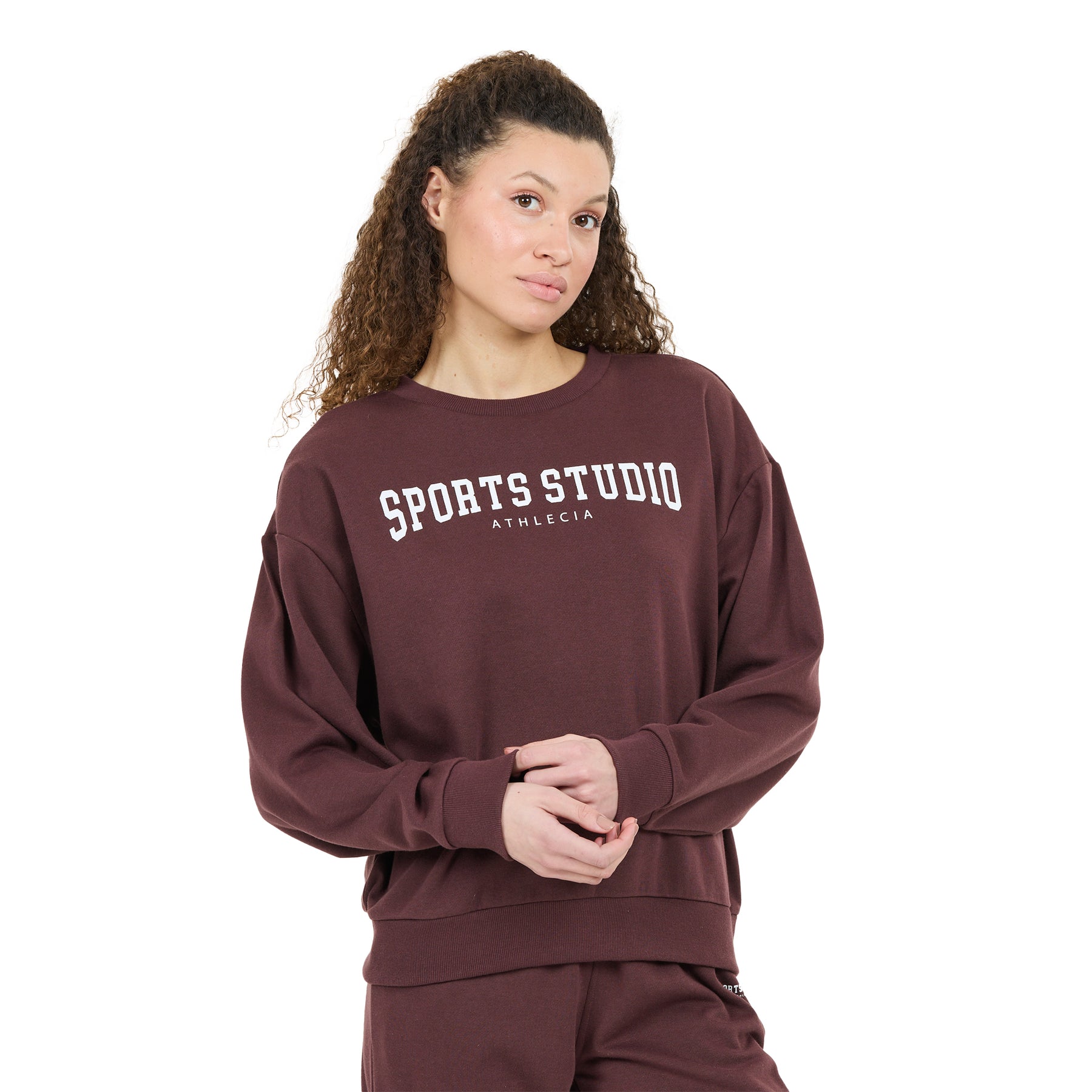 Athlecia Womens Giannis W Crew Neck: Fudge