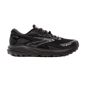 Brooks Divide 5 GTX Mens Trail Running Shoes: Black/Alloy/Primer Grey