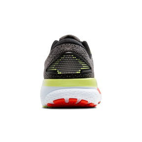 Brooks Ghost 16 Mens Running Shoes: Black/Mandarin Red/Green