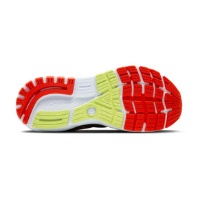 Brooks Ghost 16 Mens Running Shoes: Black/Mandarin Red/Green