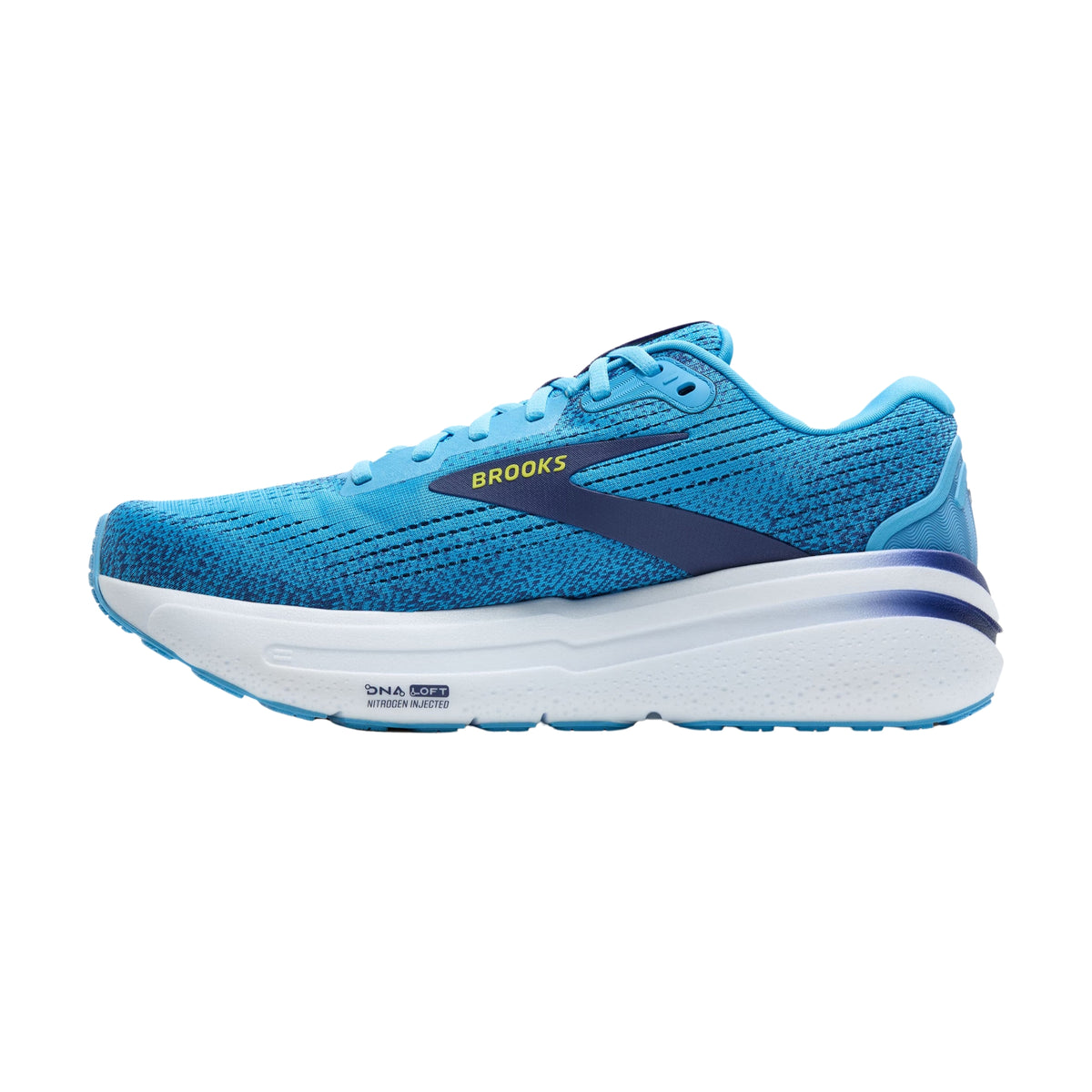 Brooks Ghost Max 2 Mens Running Shoes: Bonnie Blue/Blue Ribbon/Yellow