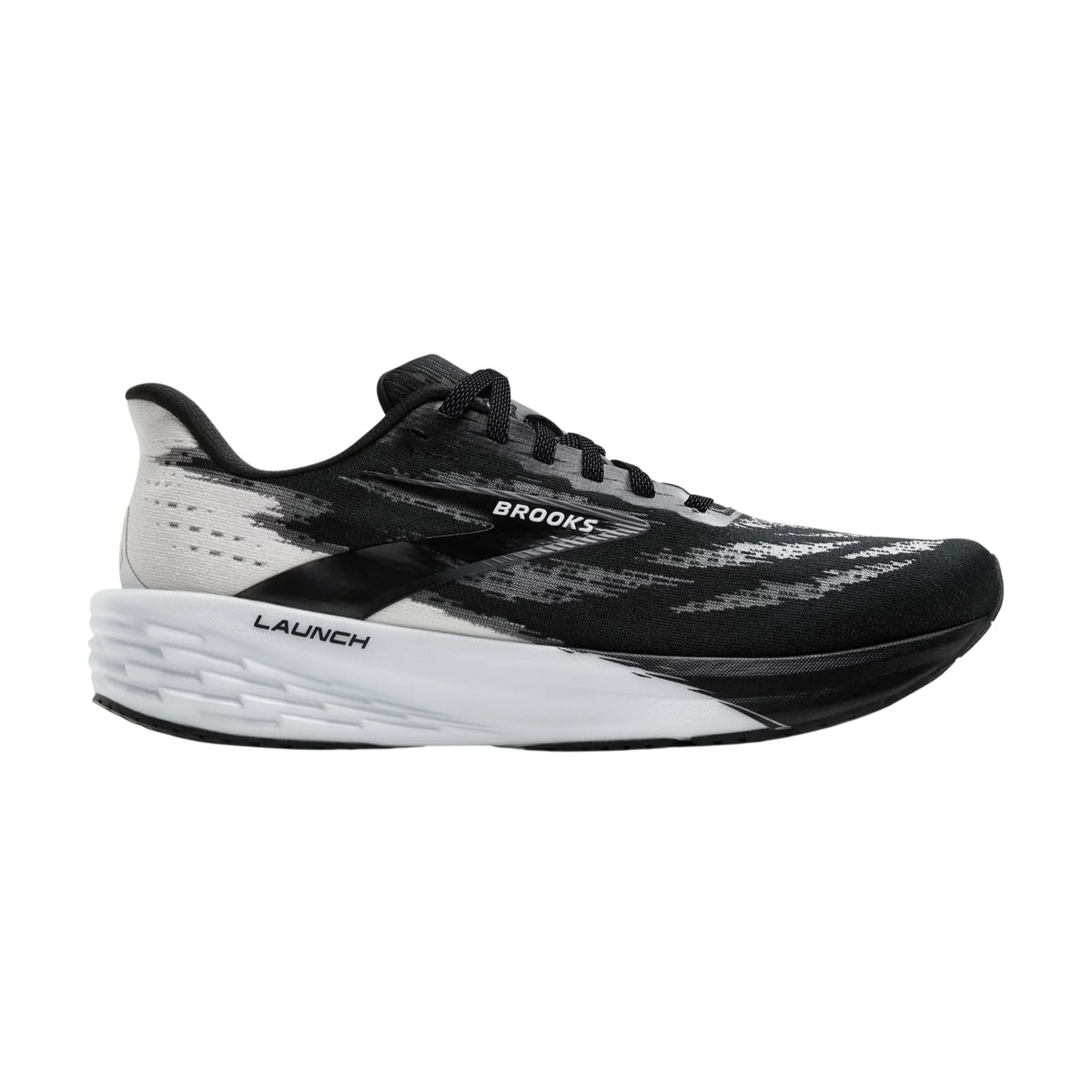 Brooks Launch 11 Mens Running Shoes: Black/White