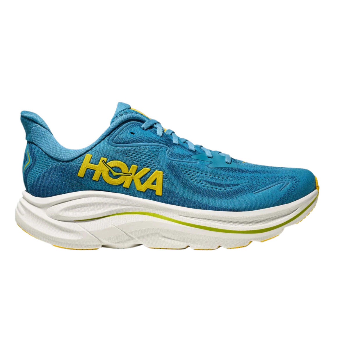 Hoka Clifton 10 Mens Running Shoes: Alpine Blue/Foggy Night