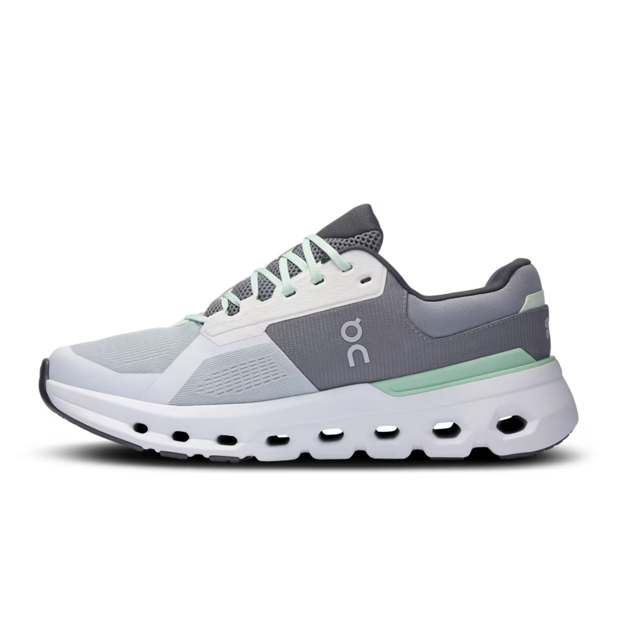 On Cloudrunner 2 Wide Mens Running Shoes: Glacier/Sage