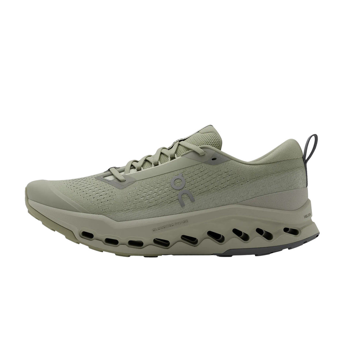 On Cloudsurfer Trail 2 Mens Running Shoes: Chalk/Ghost