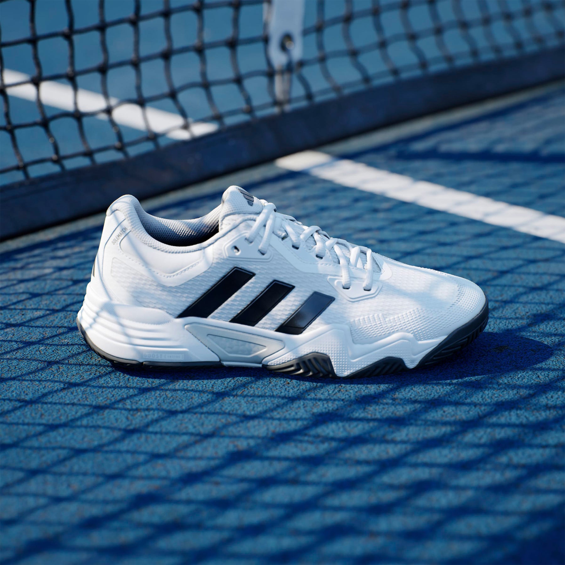 Adidas Solematch Control 2 Mens Tennis Shoes: White/Navy