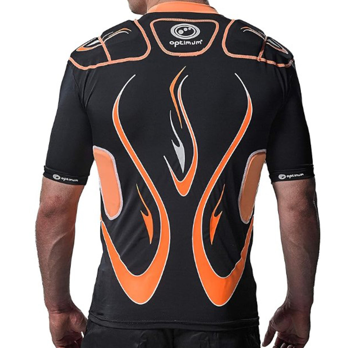Optimum Inferno Junior Protective Top: Orange/Black