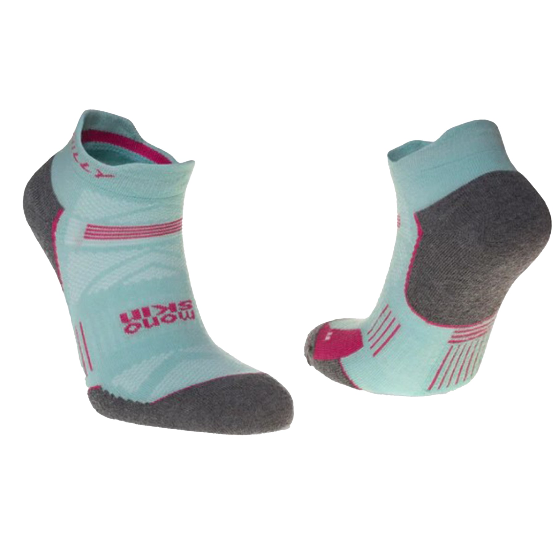 Hilly Supreme Socklet Med: Aquamarine/Grey Marl