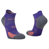 Hilly Womens Supreme Socklet: Plum/Grey Marl