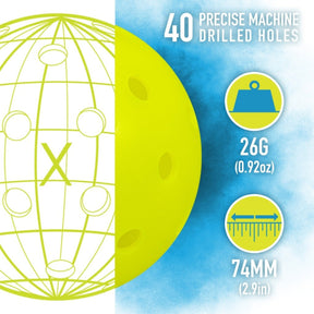 Franklin X-40 Pickleball Outdoor Ball: 3 Pack