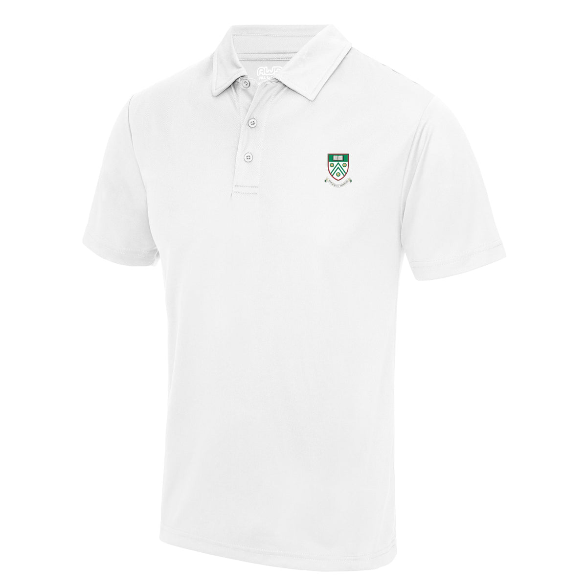 Langley Grammar Unisex Polo: White