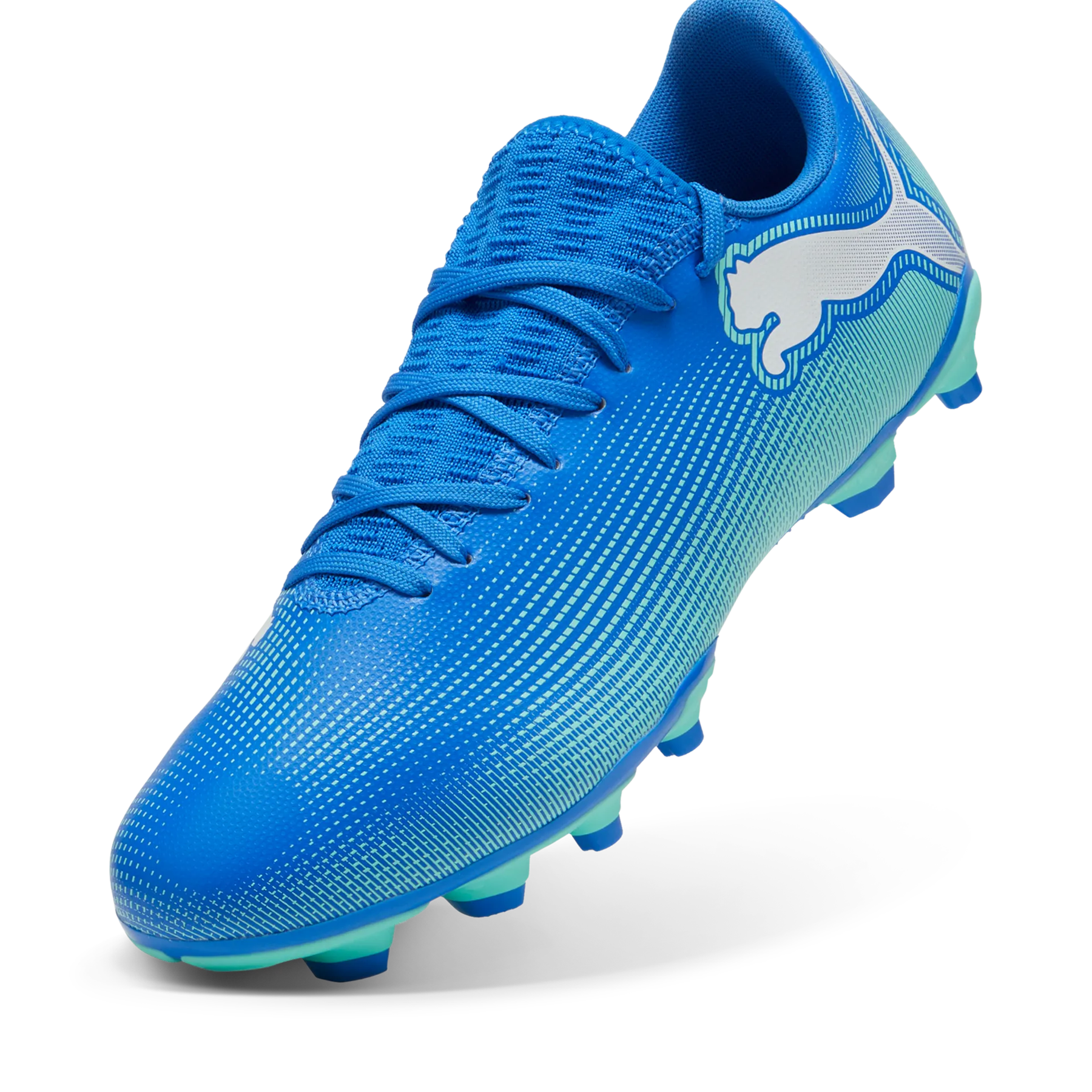Puma Future 7 Play FG/AG Football Boots: Hyperlink Blue/Mint/White