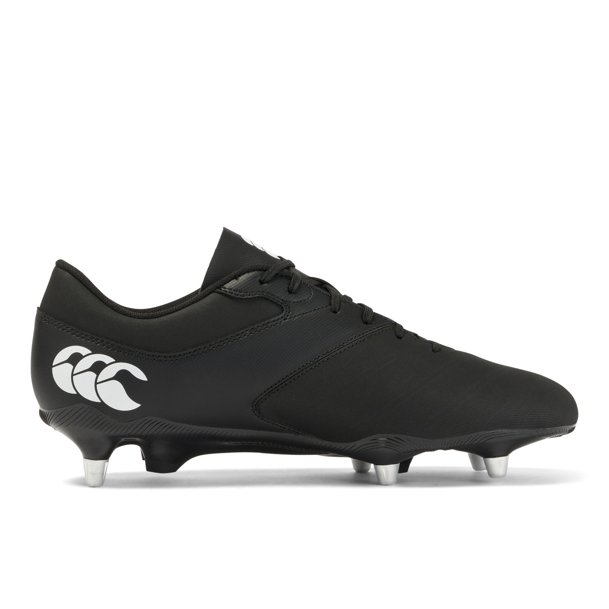 Canterbury Junior Phoenix Raze Soft Ground Rugby Boots: Black/White