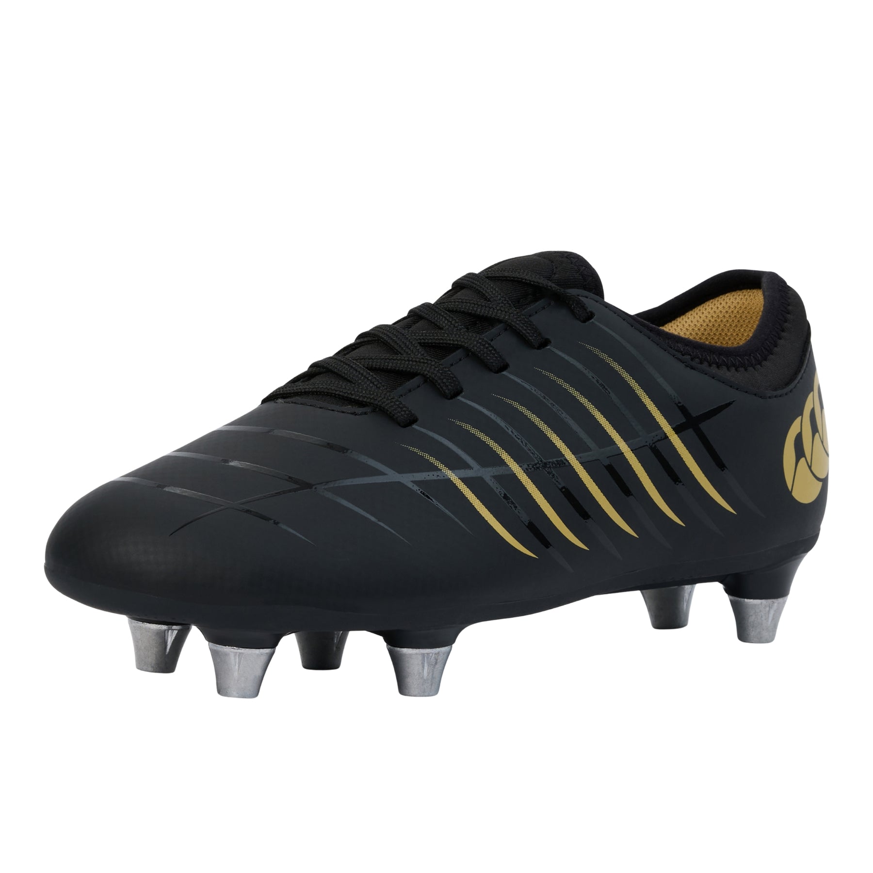 Canterbury Junior Phoenix 2.0 Soft Ground Rugby Boots: Black