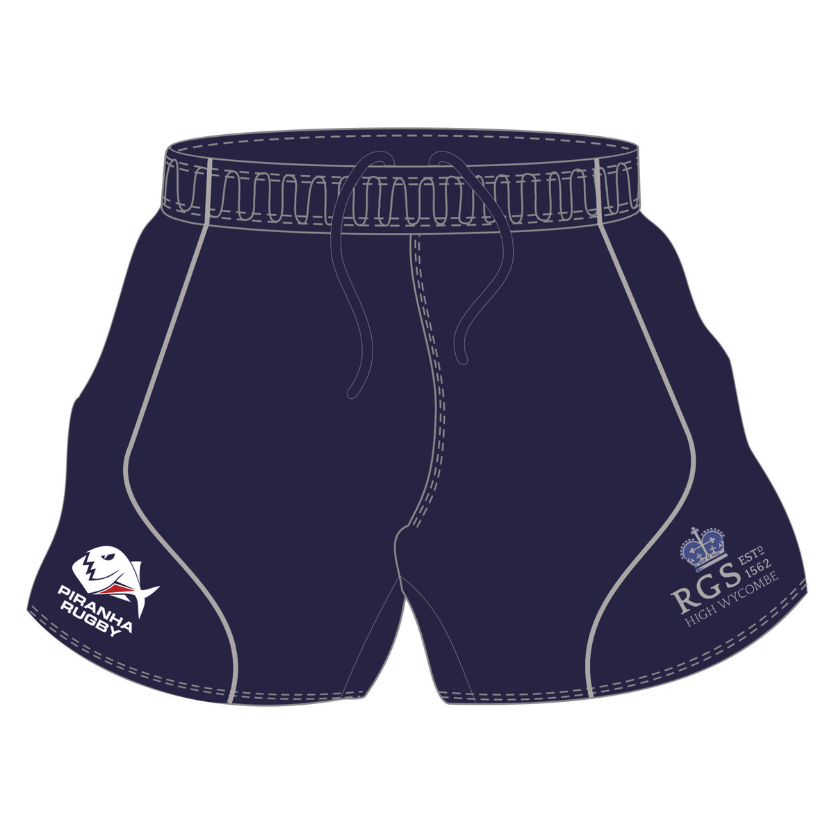Royal Grammar School Rugby Shorts: Navy