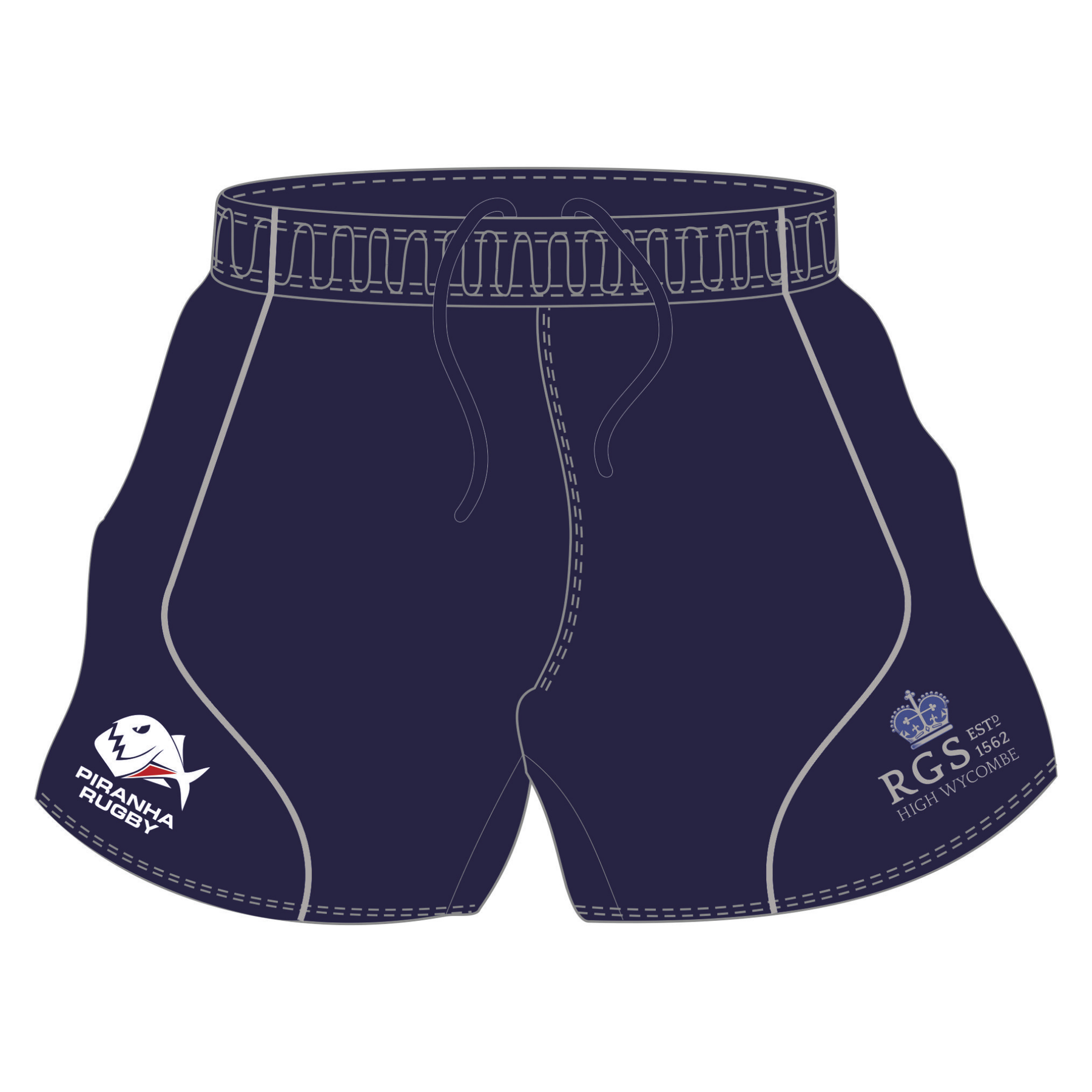 Royal Grammar School Rugby Shorts: Navy