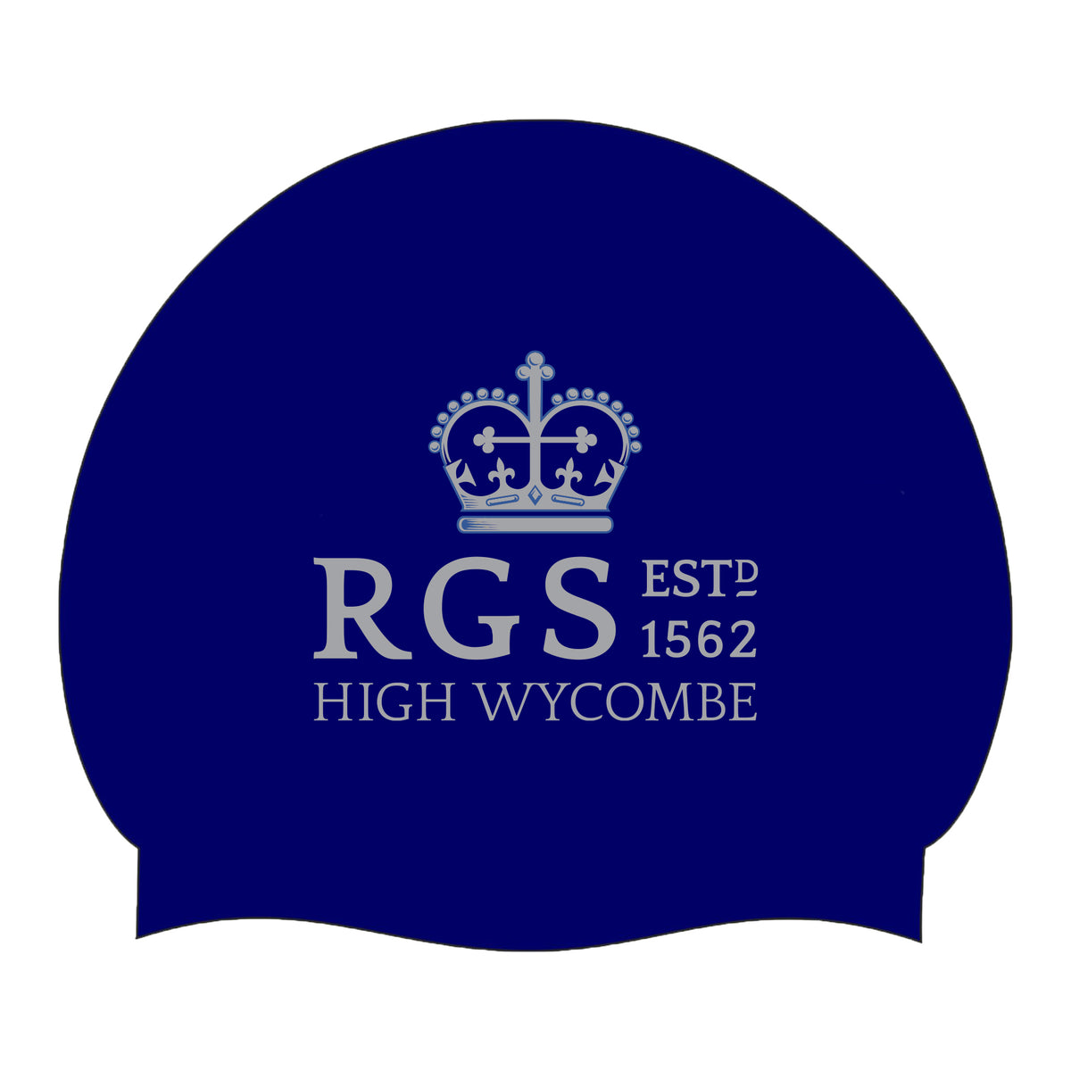 Royal Grammar School Silicone Swim Cap: Navy