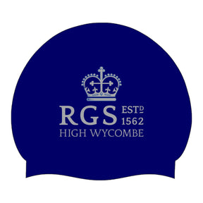 Royal Grammar School Silicone Swim Cap: Navy