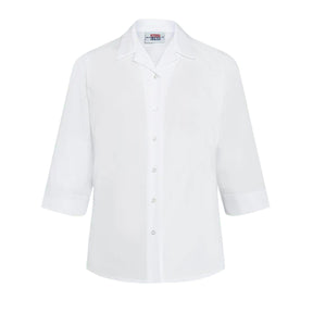 Revere 3/4 Sleeve Blouse (Twin Pack): White
