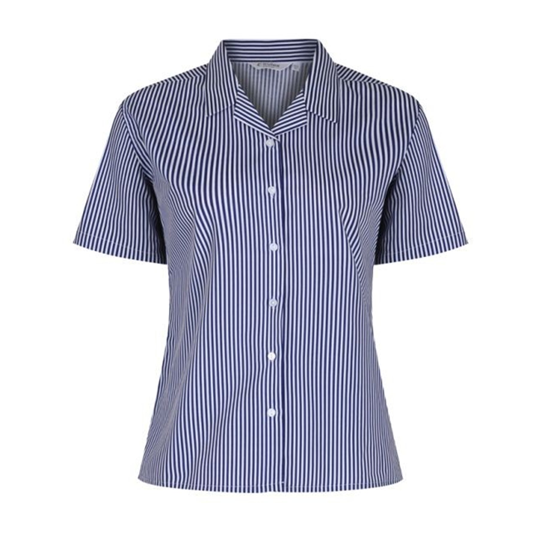 Revere Short Sleeve Blouse (Twin Pack): Navy/White