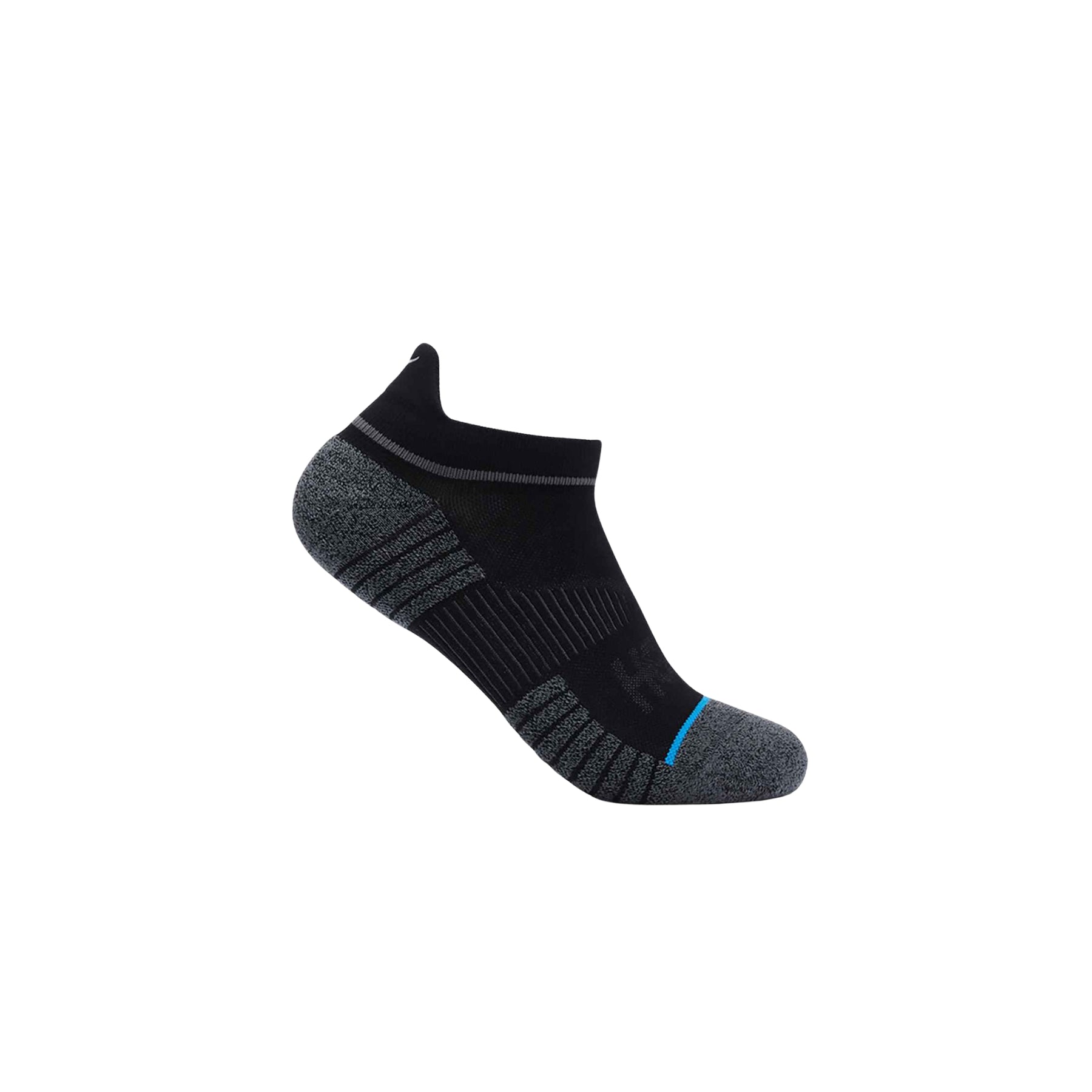 Hoka U No-Show Running Socks (3 pack) :White/Black