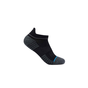 Hoka U No-Show Running Socks (3 pack) :White/Black