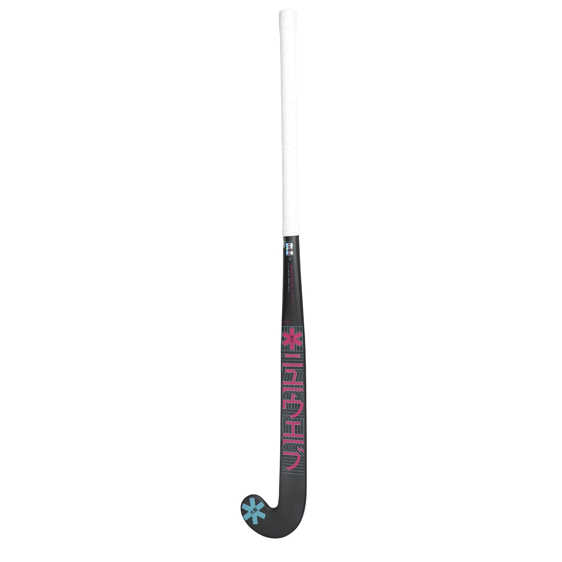 Osaka Mid Bow 10 Hockey Stick 2025: Retro Blue/Raspberry