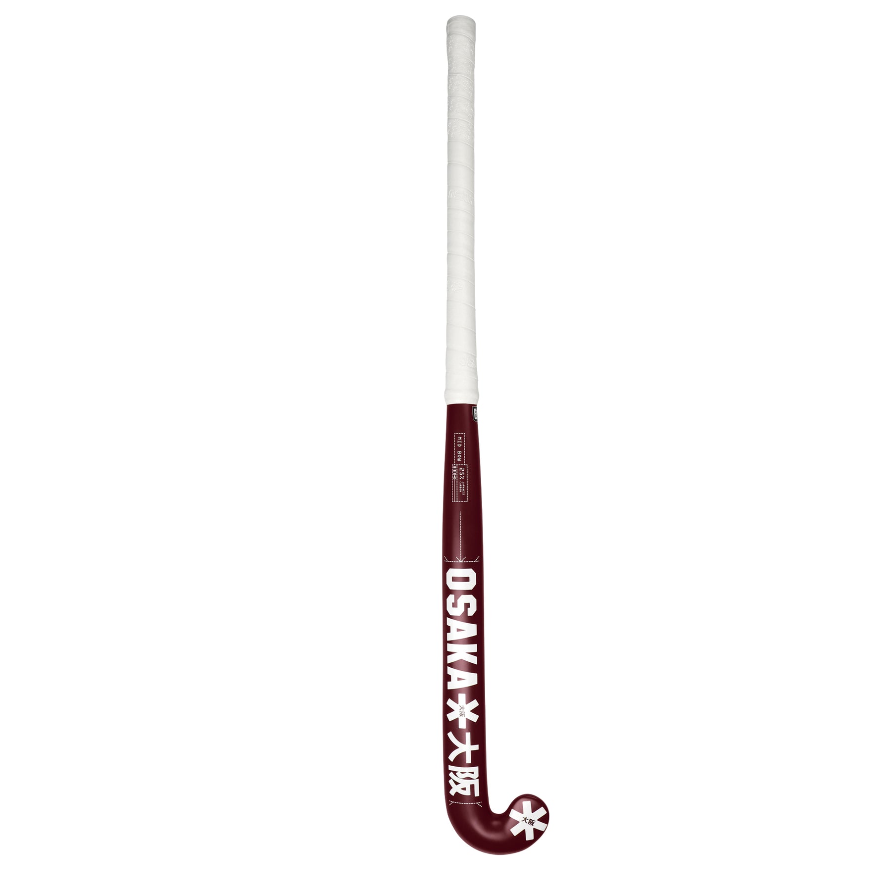 Osaka Mid Bow 25 Hockey Stick 2025: Cherry Lacquer - 36.5
