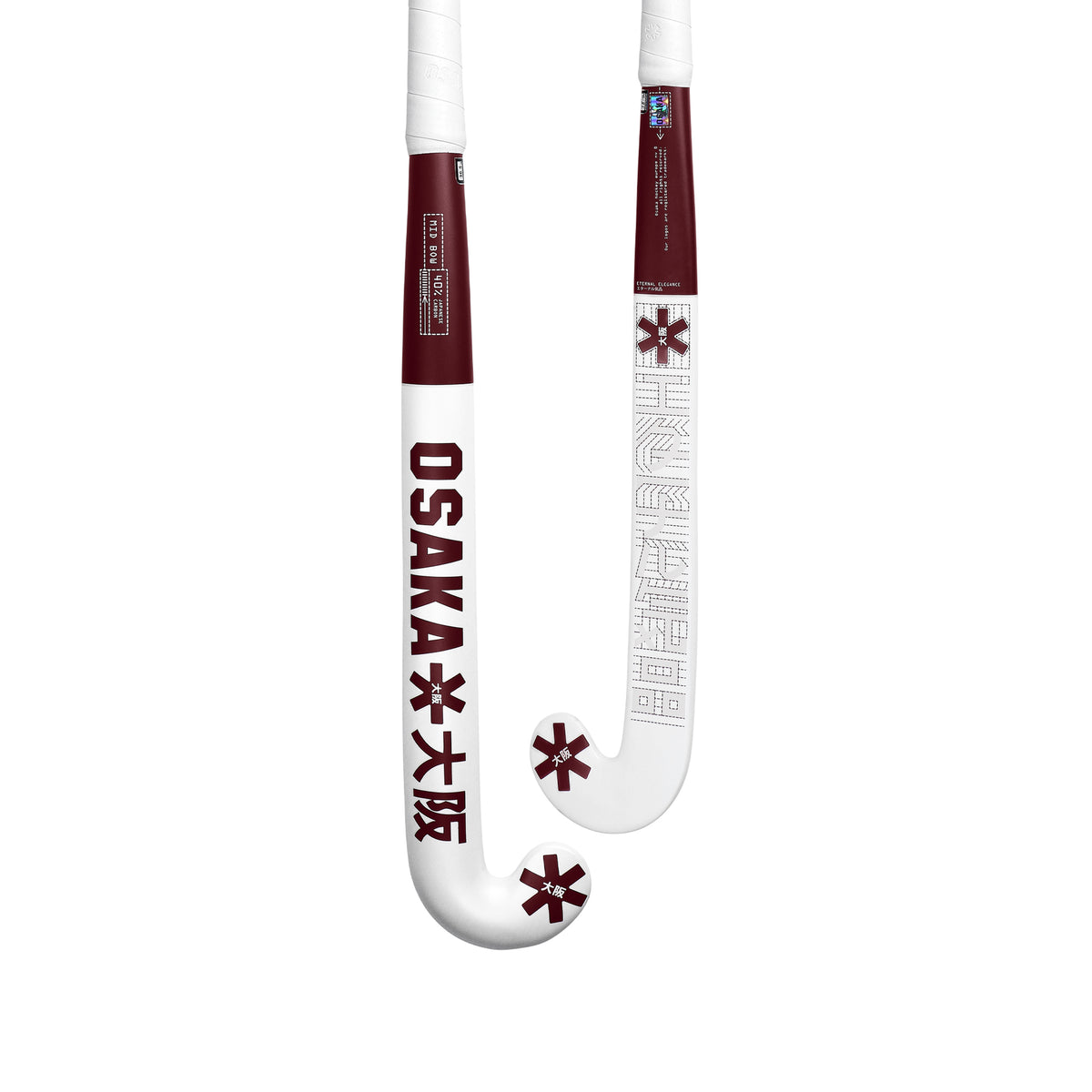 Osaka Mid Bow 40 Hockey Stick 2025: Cherry Lacquer