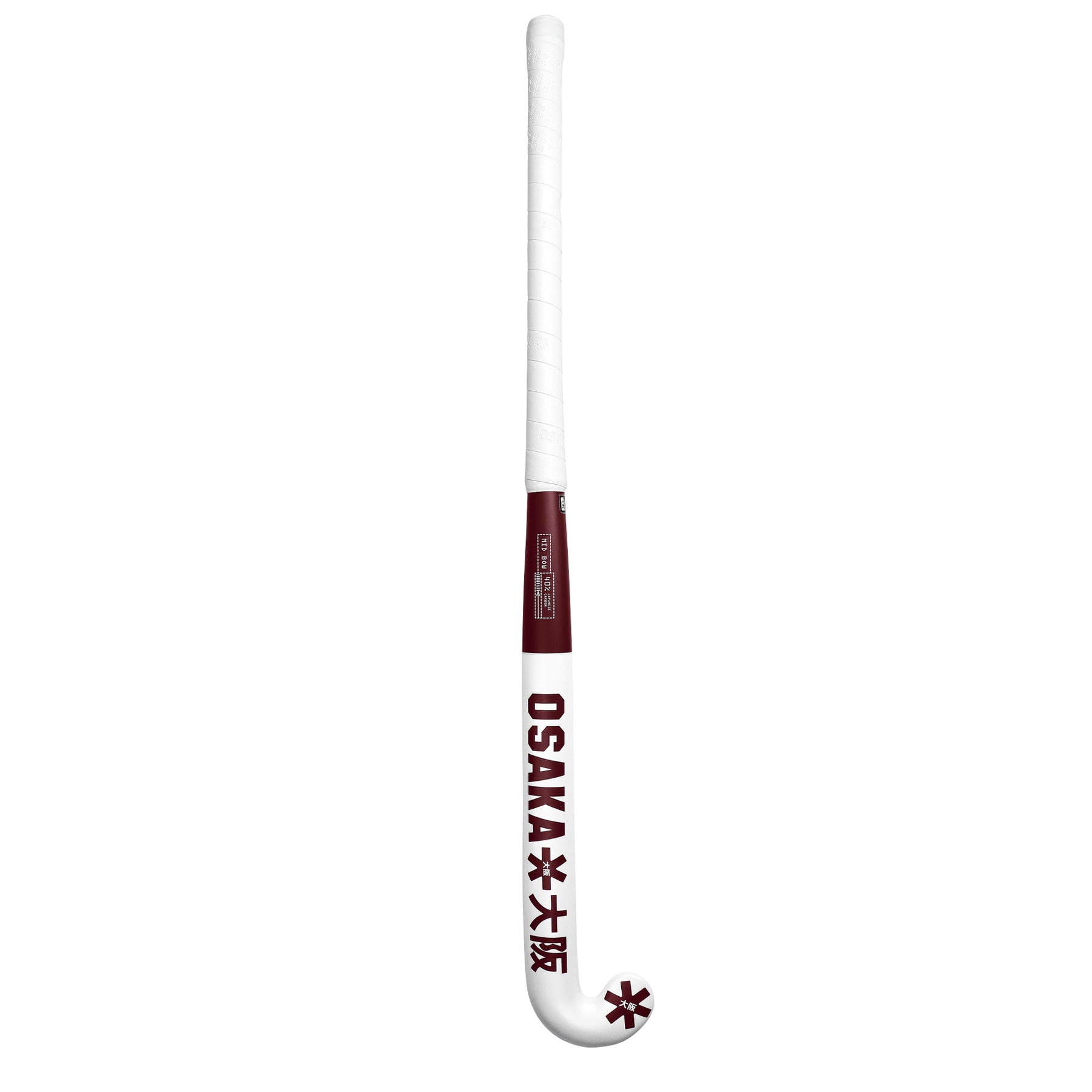 Osaka Mid Bow 40 Hockey Stick 2025: Cherry Lacquer