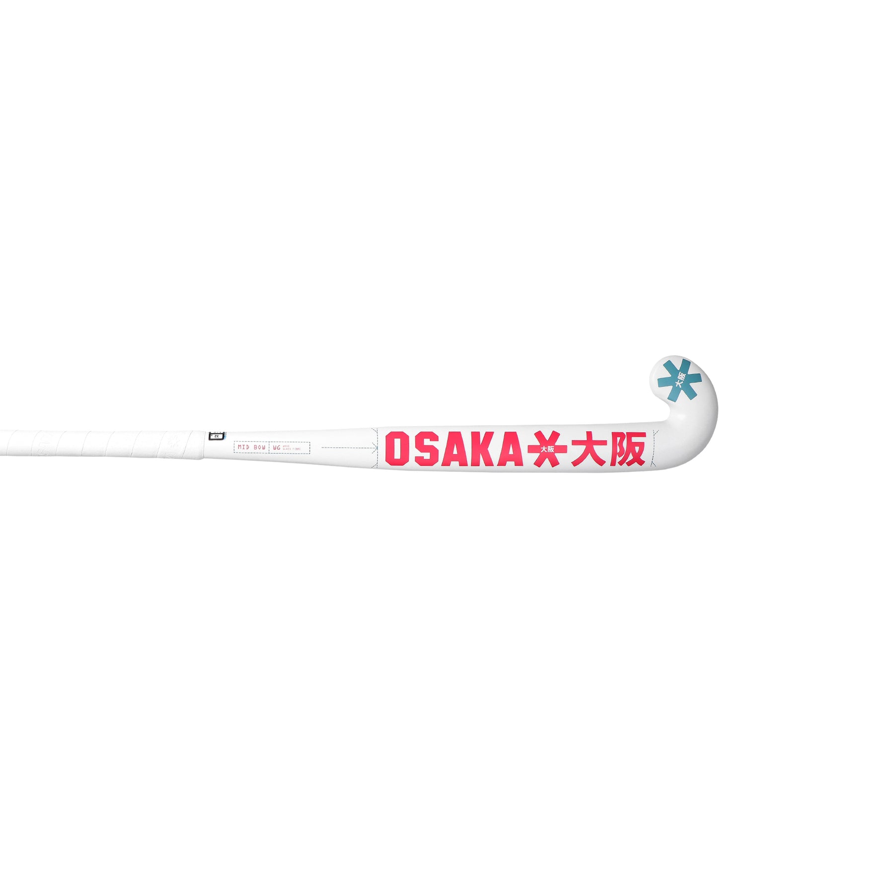 Osaka Mid Bow WG Hockey Stick 2025: Raspberry