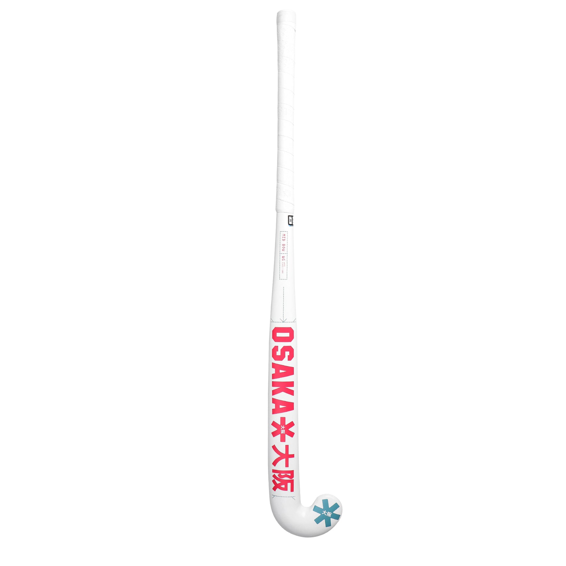 Osaka Mid Bow WG Hockey Stick 2025: Raspberry