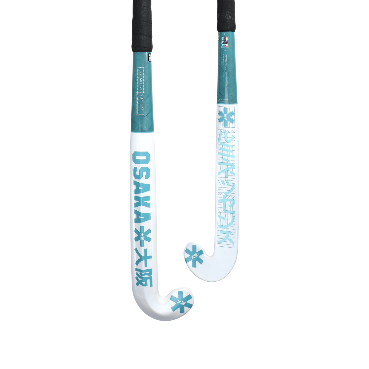 Osaka Low Groove 40 FutureLab Hockey Stick 2025: Retro Blue