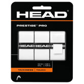 Head Prestige Pro Overgrip Pack of 3: White