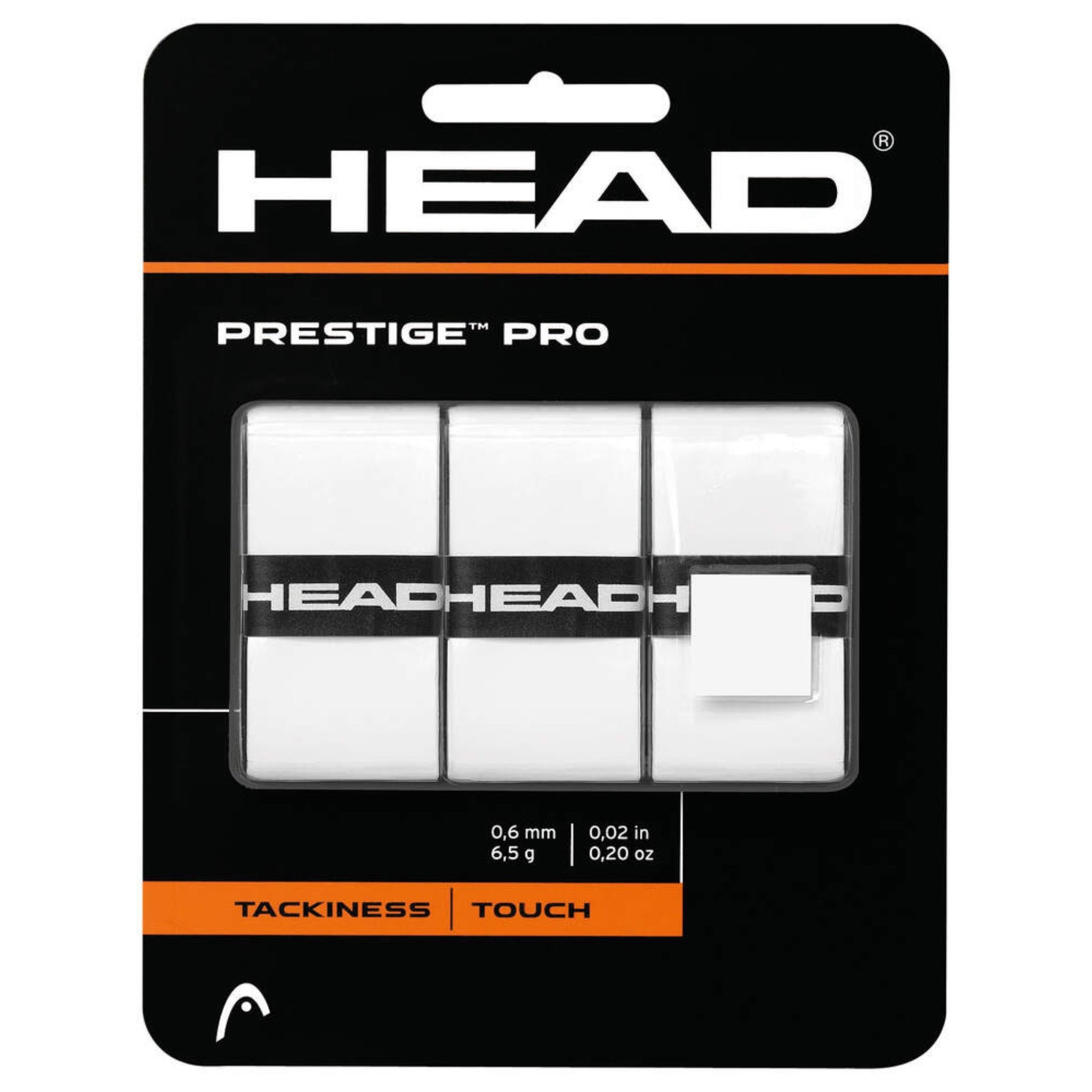 Head Prestige Pro Overgrip Pack of 3: White