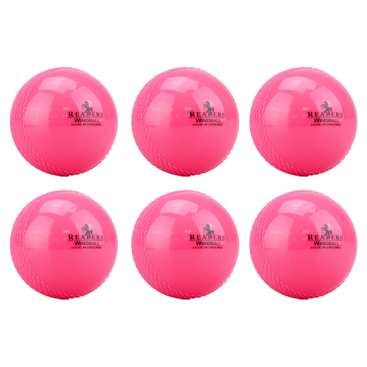 Readers Windball Junior Cricket Ball (Box of 6): Pink