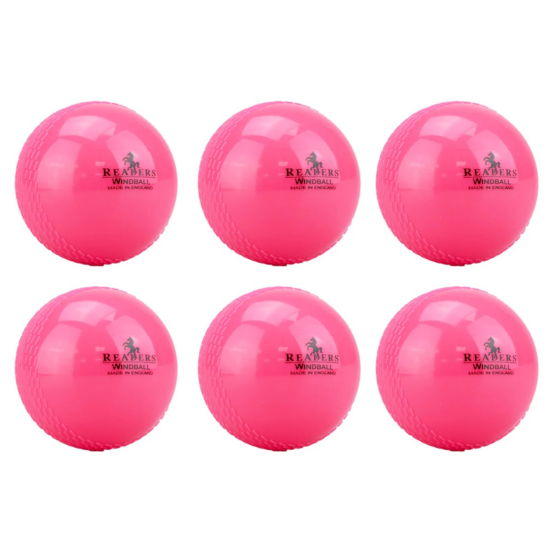 Readers Windball Junior Cricket Ball (Box of 6): Pink