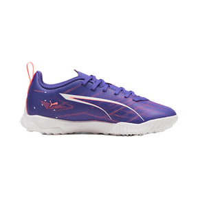 Puma Ultra 5 Play Junior Astro Football Boots: Lapis Lazuli/White/Sunset Glow