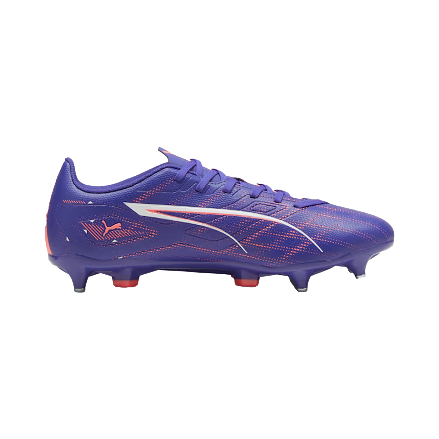 Puma Ultra 5 Play MXSG Football Boots: Lapis Lazuli/White/Sunset Glow