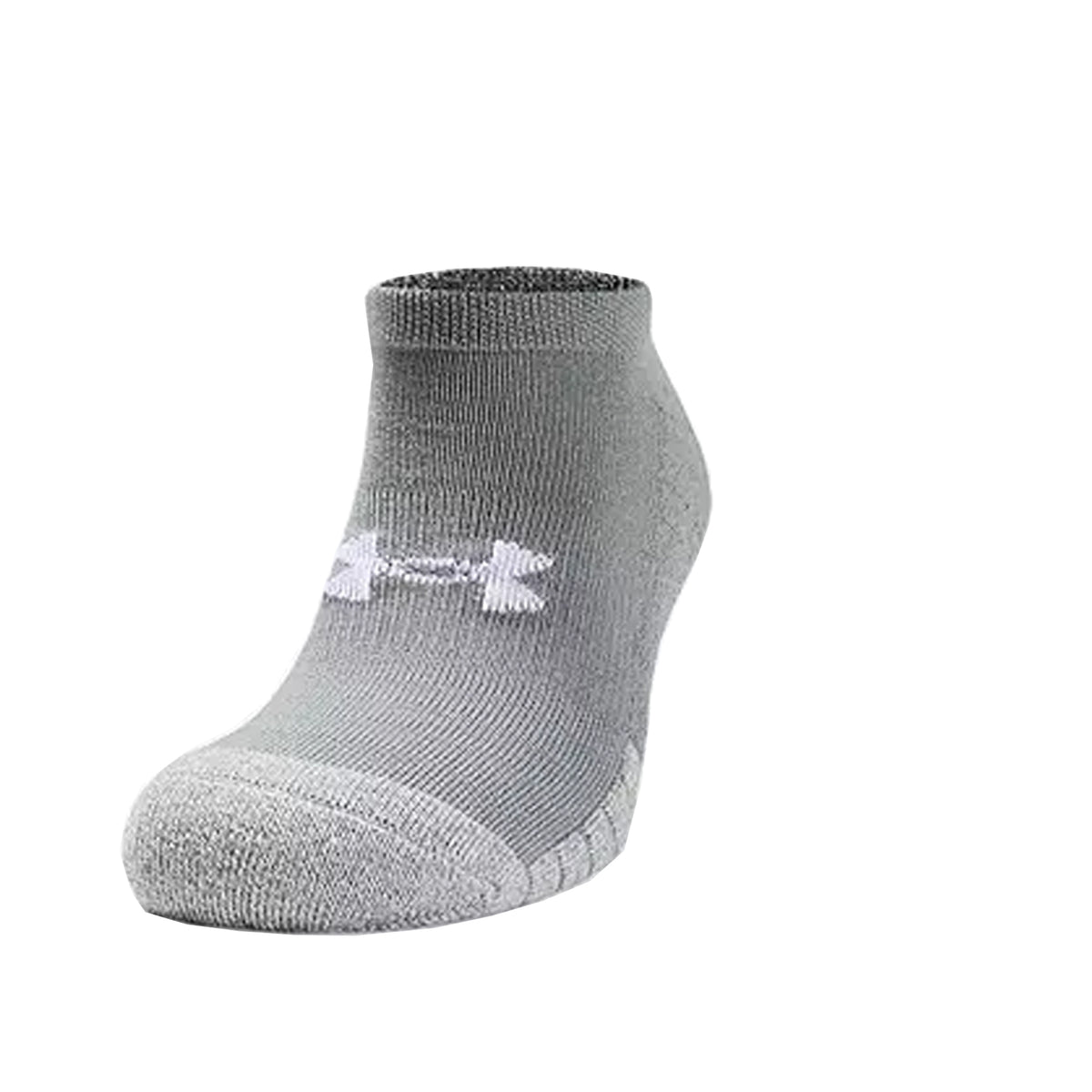 Under Armour No Show Socks 3 Pack: Grey