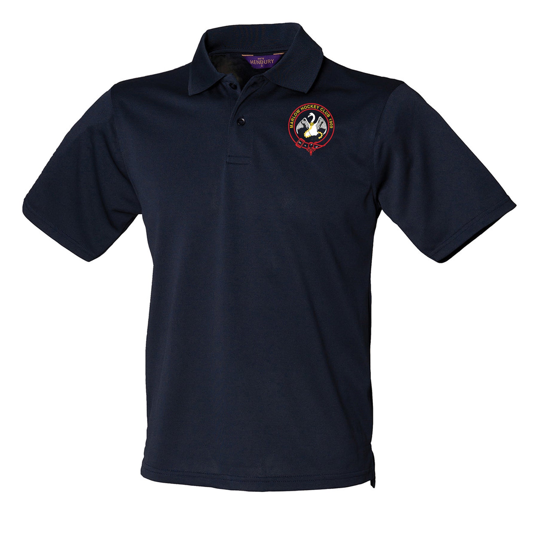 Marlow Hockey Club Mens Social Polo Shirt: Navy