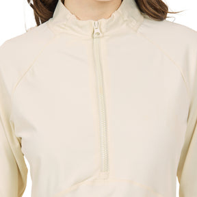 Athlecia Midory Womens Midlayer: Antique White